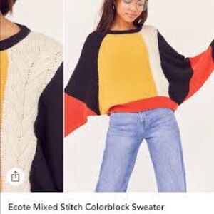 moon & madison Vibrant Colorblock Sweater
